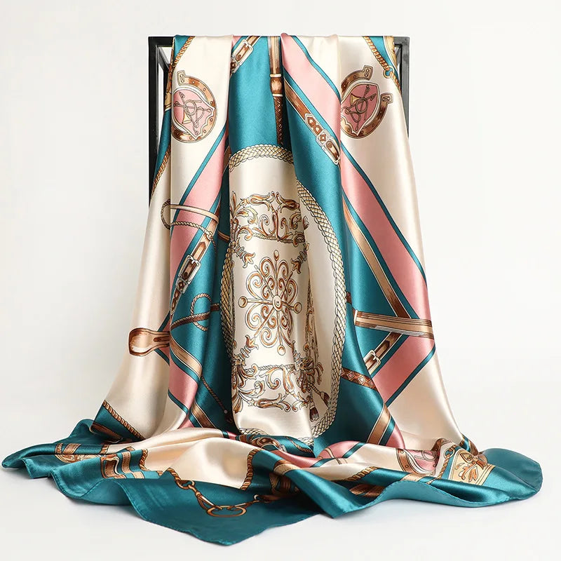 Elegant satin scarf