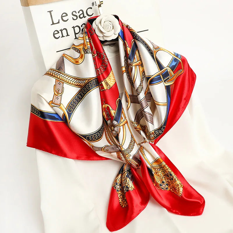 Elegant satin scarf