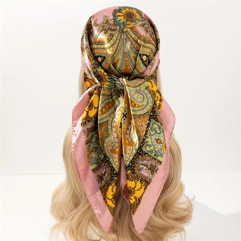 Elegant satin scarf